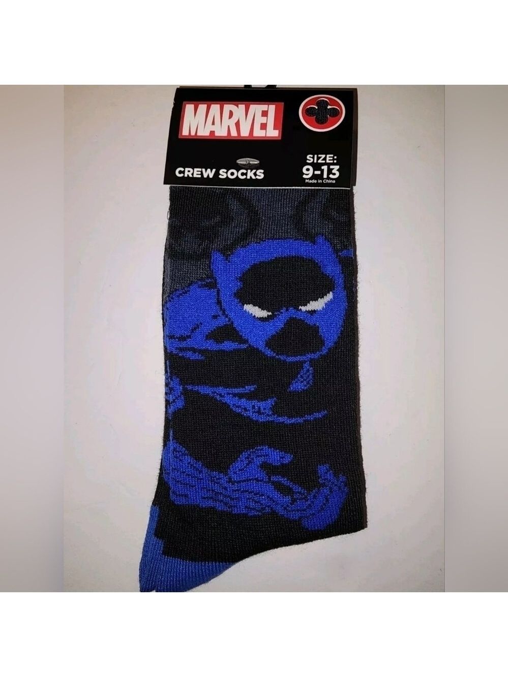 4/$25 Marvel Black Panther Novelty Crew Socks Unisex New Mens 9 to 13